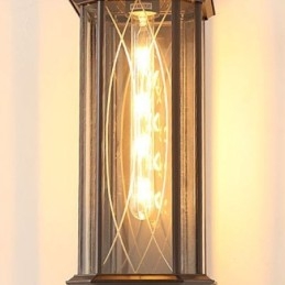 Kinesisk Utendørs Vegglampe Med Ett Hode, Vanntett Streamer-Vegglampe