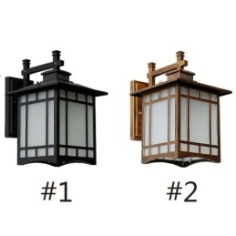 Utendørslampe I Kinesisk Stil, Vanntett, Paviljongformet Vegglampe For Hage Og Balkong