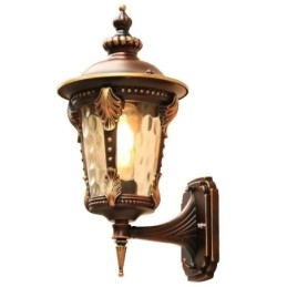 Europeisk Retro Utendørs Vegglampe Vanntett Utskåret Vegglampe Hage Balkong Gårdsplass