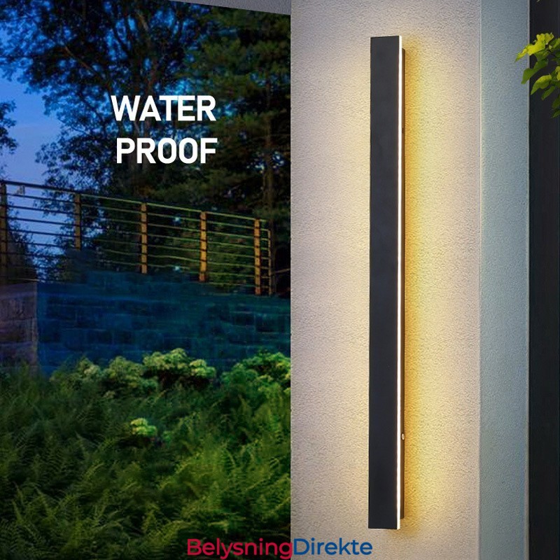Utendørs Lang Moderne Samtidsvegglampe Vegglampe Ip 44 For Veranda Terrasse Hage