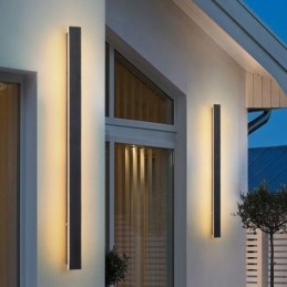 Utendørs Lang Moderne Samtidsvegglampe Vegglampe Ip 44 For Veranda Terrasse Hage