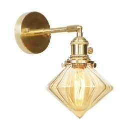 Moderne Vegglampe Med Glassskjerm