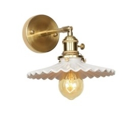 Moderne Vegglampe Med Keramisk Skjerm