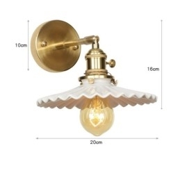 Moderne Vegglampe Med Keramisk Skjerm