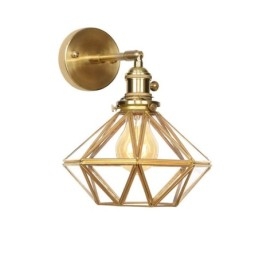 Moderne Vegglampe Med Glassskjerm