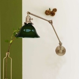 Moderne Vegglampe Med Glassskjerm