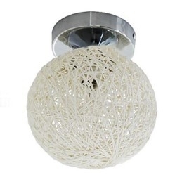 Moderne Samtids Lanterne Globe Krom Metall Innfelt Montering