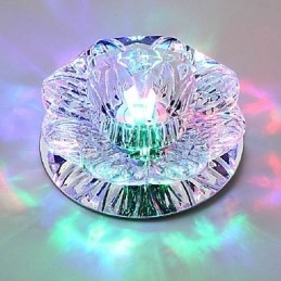 Krystall Taklampe Spotlight Smd 3W Kreativ Lampe Rørlys Fargerik Farge Kuppellys