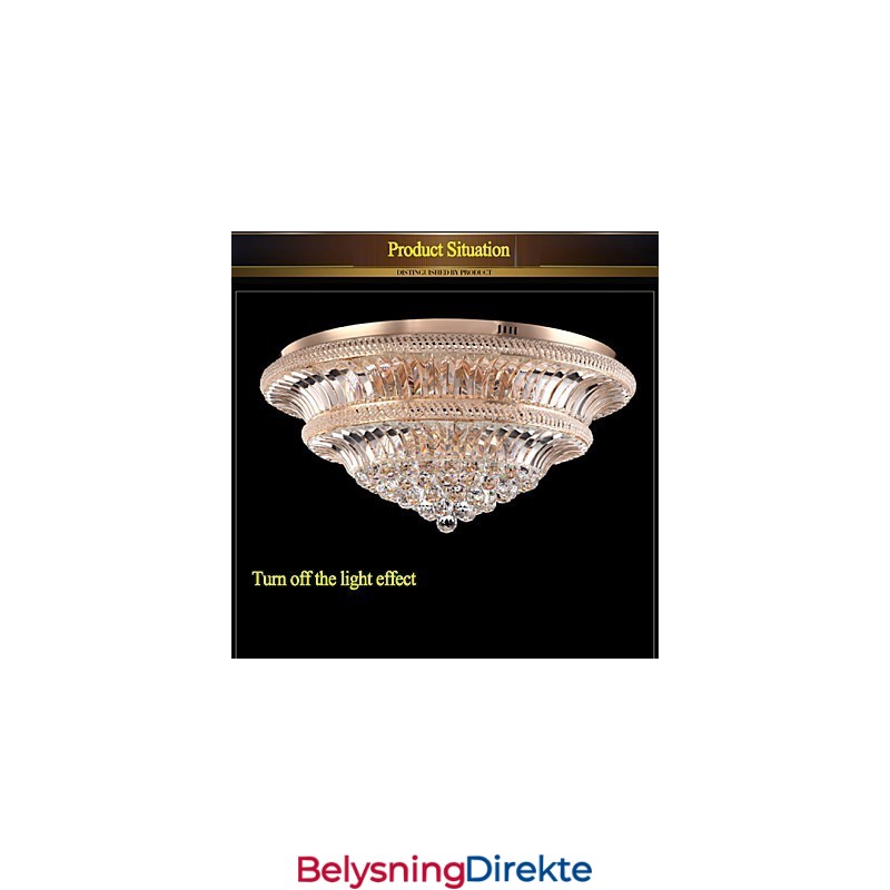 Moderne Luksus 9Modern Krystall Taklampe Absorberende Kuppellampe Diameter 80Cm