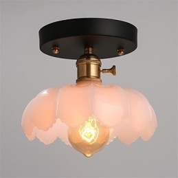 Innfelt Retrobelysning Lyser Taklampe I Glass