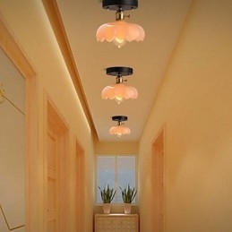 Innfelt Retrobelysning Lyser Taklampe I Glass