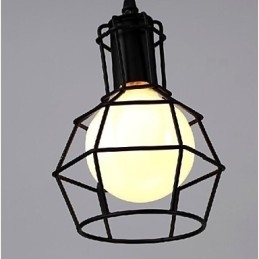 Tradisjonell Klassisk Vintage Retro Lanterne Landlig Mini-Stil Maleri Metall Pendellampe Spisestue