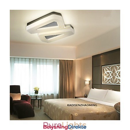 Innfelt Lampe Hvit Varmt Hvitt Lys Mote Enkel Moderne