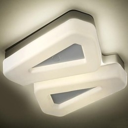 Innfelt Lampe Hvit Varmt Hvitt Lys Mote Enkel Moderne