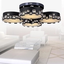 Moderne Samtidskunst Krystall Metall Innfelt