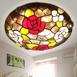 Middelhavs Søte Barn Absorberer Kuppellampe Rose 50 Cm I Diameter