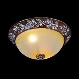 Innfelt Lampe Hvit Gul Glass Harpiks Sølv Utskjæring Europeisk Klassisk