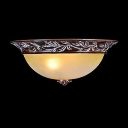 Innfelt Lampe Hvit Gul Glass Harpiks Sølv Utskjæring Europeisk Klassisk