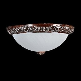 Innfelt Lampe I Glassharpiks, Sølvutskjæring, Europeisk Klassisk