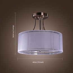 Moderne Akrylmontert Sylinderdesign Med Tre Lys