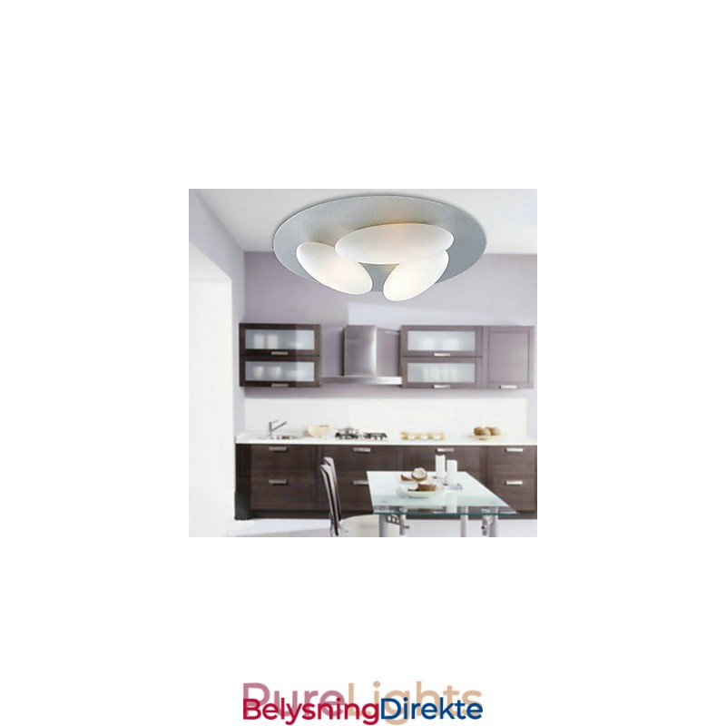 Naturinspirert Minimalistisk Taklampe Med Skjerm På 3 Egg