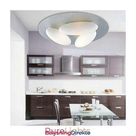 Naturinspirert Minimalistisk Taklampe Med Skjerm På 3 Egg