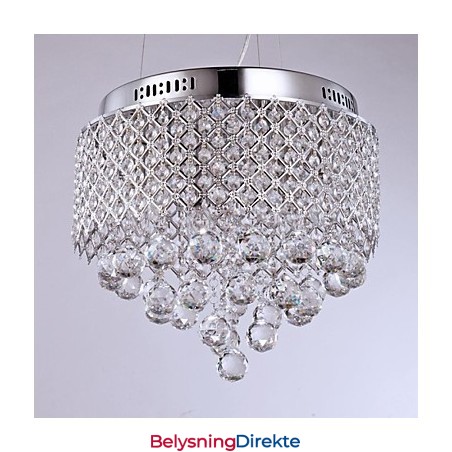 Moderne Samtids Krystall Krom Metall Innfelt Montering