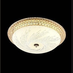 Moderne Luksuriøs Krystalllys Absorberende Kuppellys Smd Dobbel Fargediameter 50 Cm