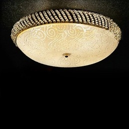Luksuriøs Taklampe Med 4 Lys I Gyllen