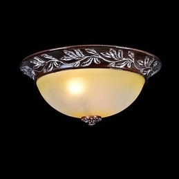 Innfelt Lampe Hvit Gul Glass Harpiks Sølv Utskjæring Europeisk Klassisk