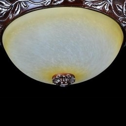 Innfelt Lampe Hvit Gul Glass Harpiks Sølv Utskjæring Europeisk Klassisk