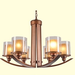 Tradisjonell Klassisk Retro Mini-Stil Maleri Metalllysekrone