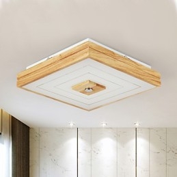 Moderne Samtids Mini-Stil Maleri Tre Bambus Innfelt Montering
