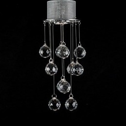 Moderne Krystalllampe Med Innfelt Montering