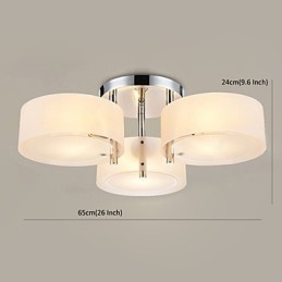 Innfelt Moderne Samtidsstil Taklampe Metall Med 3 Lys