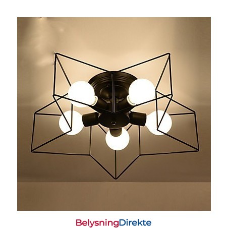 Kort Femkantet Stjernebelysning Personlig Moderne Taklampe Barnehuslamper