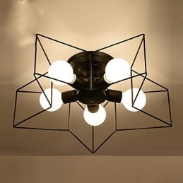 Kort Femkantet Stjernebelysning Personlig Moderne Taklampe Barnehuslamper