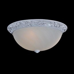 Hvit Innfelt Lampe I Glassharpiks, Europeisk Klassisk