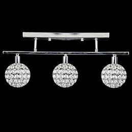 Moderne Samtids Krystall Krom Metall Innfelt Montering