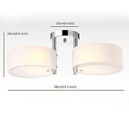 Innfelt Moderne Samtidsstil Taklampe Metall Med 2 Lys