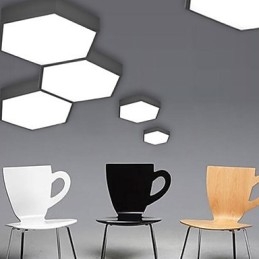 Absorber Kuppellys Sekskantet Geometri Lyslampe