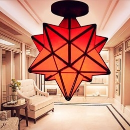 Kunstnerisk Individualitet Kreativ Veranda Moderne Stjerner Absorberer Kuppellyslampe