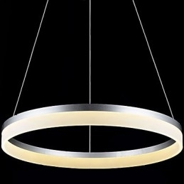 Rund Pendellampe Moderne Akryllamper Belysning Luksuriøse Enkeltringtaklamper