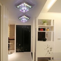 Krystall Taklampe Spotlight Smd 3W Kreativ Lampe Rørlys Fargerik Farge Kuppellys