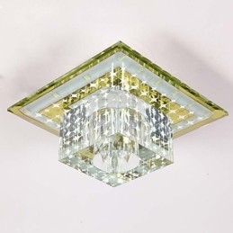 Krystall Taklampe Spotlight Smd 3W Kreativ Lampe Rørlys Fargerik Farge Kuppellys