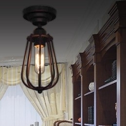 Taklamper 1 Lys Retro Elegant Kunstnerisk Ms 86263