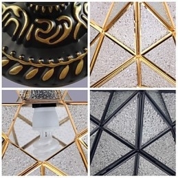 Europeisk Landlig Kreativ Kunst Glassmaleristjerner For Å Absorbere Lys Fra Kuppellamper
