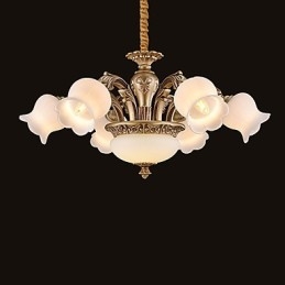 Moderne Samtids Annet Metall Lysekrone