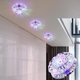 Krystall Taklampe Spotlight Smd 3W Kreativ Lampe Absorberer Kuppellys