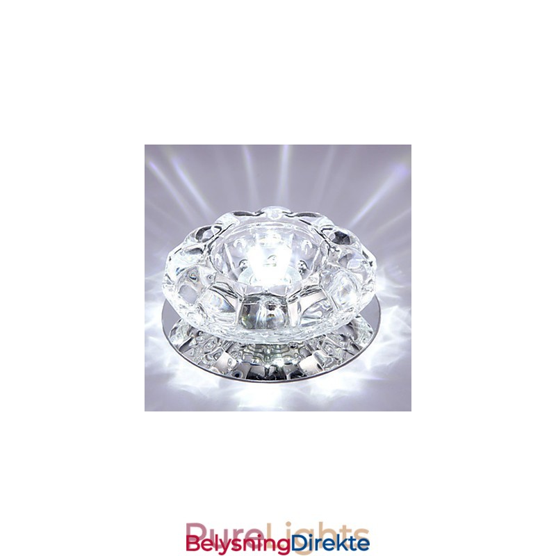 Krystall Taklampe Spotlight Smd 3W Kreativ Lampe Absorberer Kuppellys